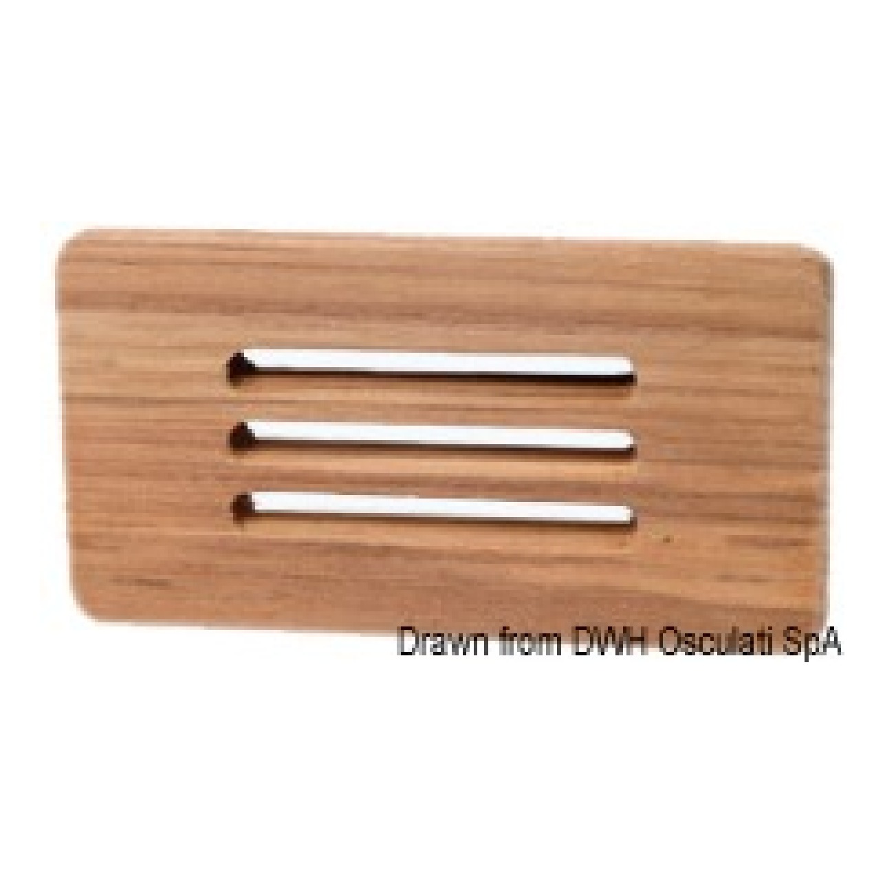 ARC Frontalino protezione teak 125x65 mm