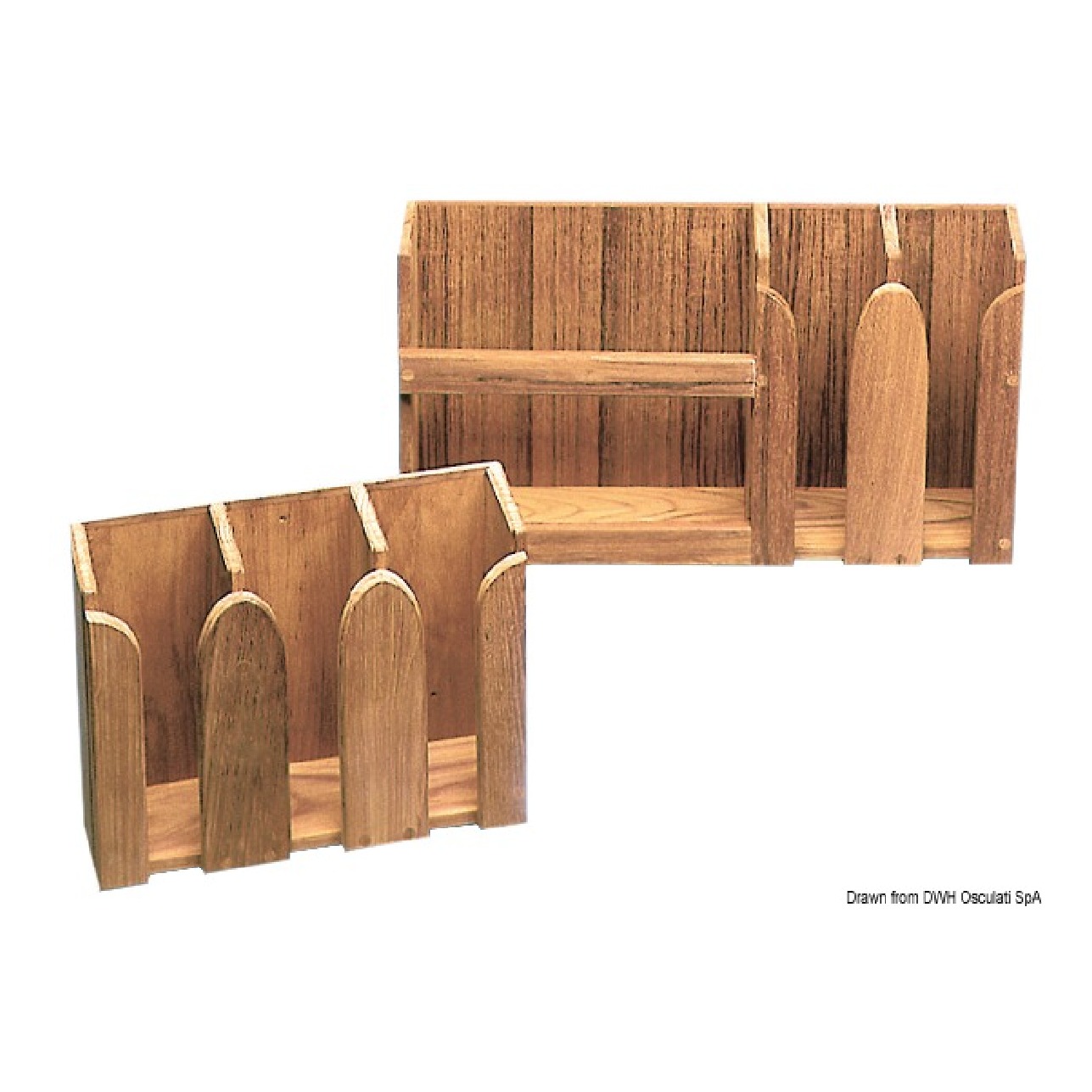 ARC Porta tazze teak 312x108x250 mm