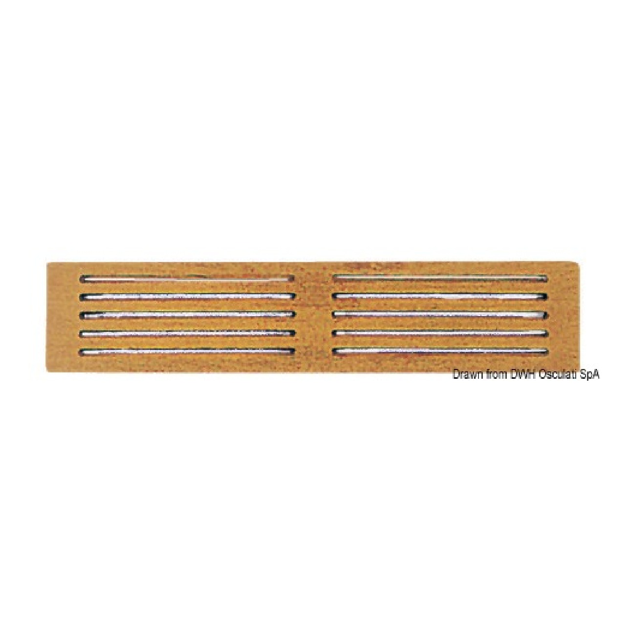 ARC Frontalino protezione teak 445x100 mm