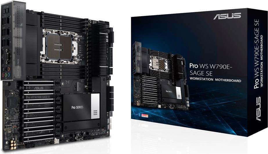 Asus Pro Ws W790E-Sage Se - Motherboard - Ssi Eeb - Lga4677 SockeT-E - W790 Chipsatz - UsB-C 3,2 Gen 2x2, Usb 3,2 Gen 2x2, UsB-C 3,2 Gen2, Usb 3,2 ge