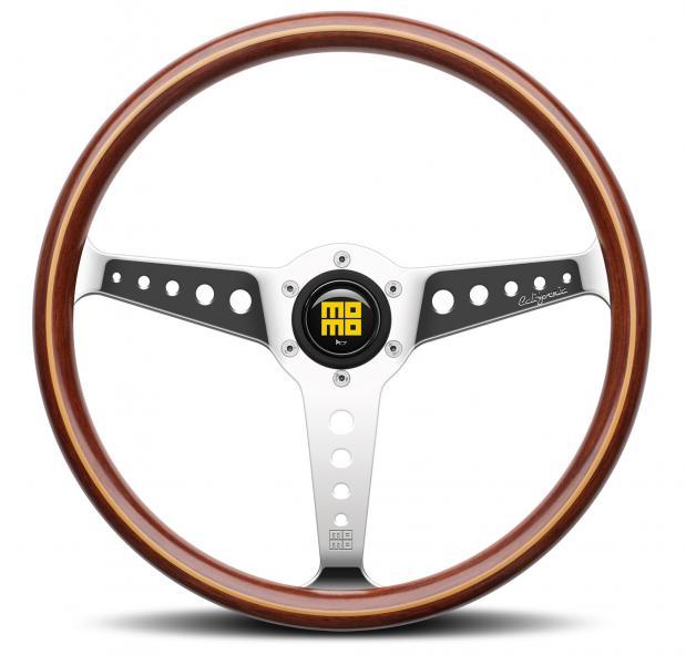 Volante California Wood Zebrano/cromato 360 mm