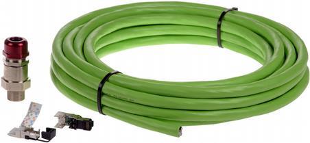 Axis Askdp03-T Armored - Netzwerkkabel - Ohne Stecker Zu Ohne Stecker - 10,0m - Cat 6 - Im Freien - Ral 6018 - Für Axis Ex Connection Rail 4-Port, ex