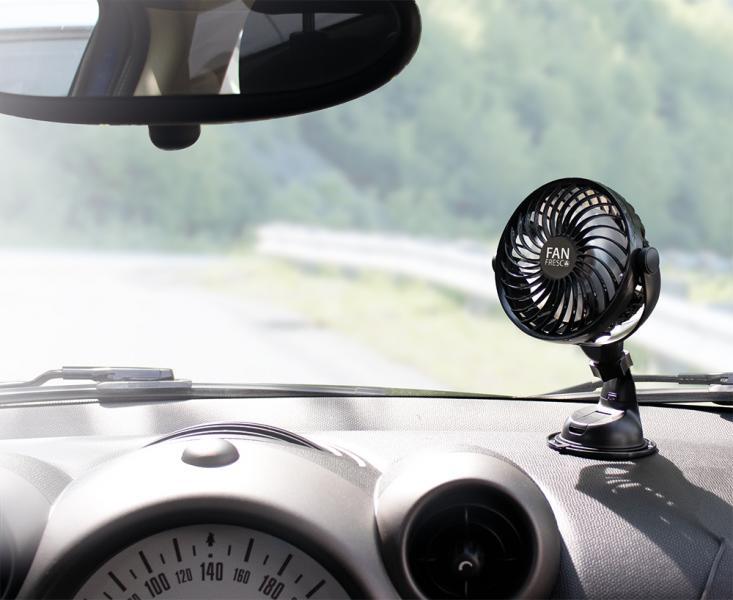 Ventilatore Ricaricabile Con Ventosa E Supporto Per Cruscotto - Image 3