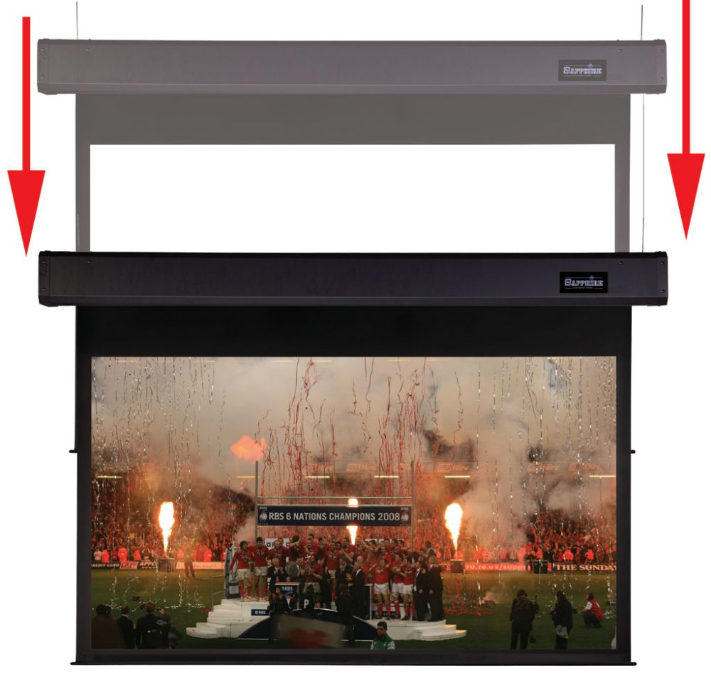 Sapphire Av Ssm300radv Schermo Per Proiettore 3,81 M [150] 4:3 (ssm300radv Smart Move Electric Projection Screen 3m 4:3)