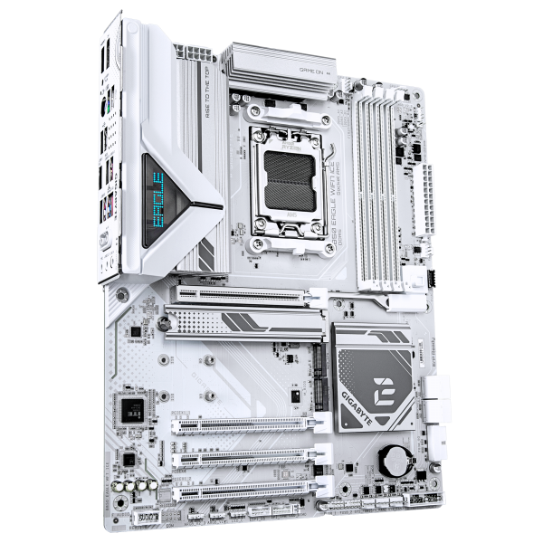 Gigabyte B850 Eagle Wifi7 Ice Scheda Madre - Cpu Amd Ryzen Serie 9000, Vrm Digitale A 8+2+2 Fasi, Fino A 8200 Mhz Ddr5 (o.c.), 1x M.2 Pcie 5.0 + 2x M - Image 3
