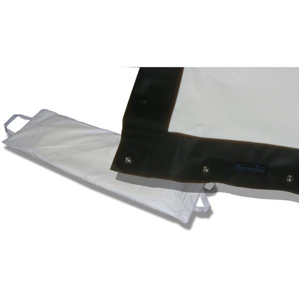 Sapphire Av Sffs244frfabric Materiale Dello Schermo Di Proiezione Frontale Pvc Bianco Opaco (sffs244frfabric Rapidfold Front Projection, Screen Fabri