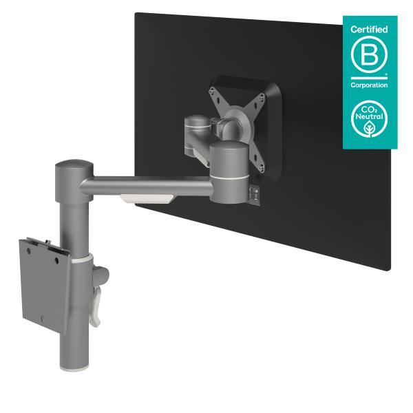Dataflex Viewmate Braccio Porta Monitor - Parete 052 (dataflex Viewmate Single Monitor Arm - Silver - Wall Mount - Height And Depth Adjustment [5year