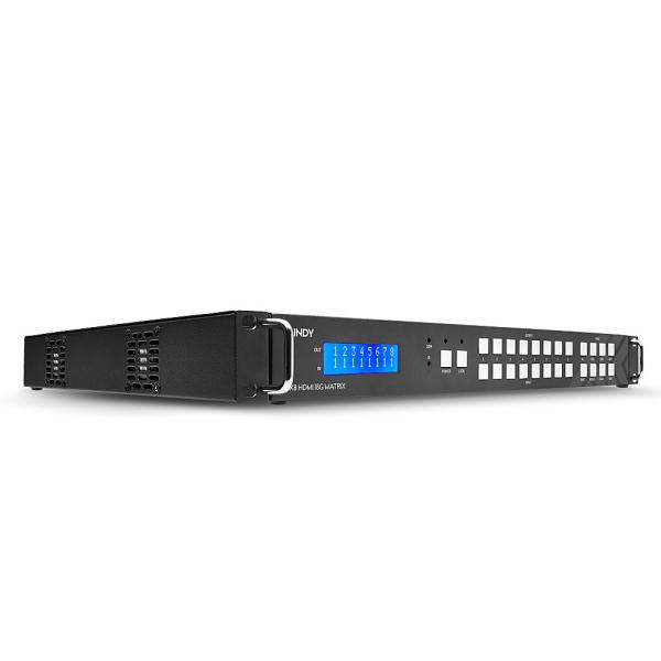 Lindy 38260 Ripartitore Video Hdmi 8x Hdmi (8x8 Hdmi 18g Matrix With - Video Wall Scaling - Warranty: 24m)