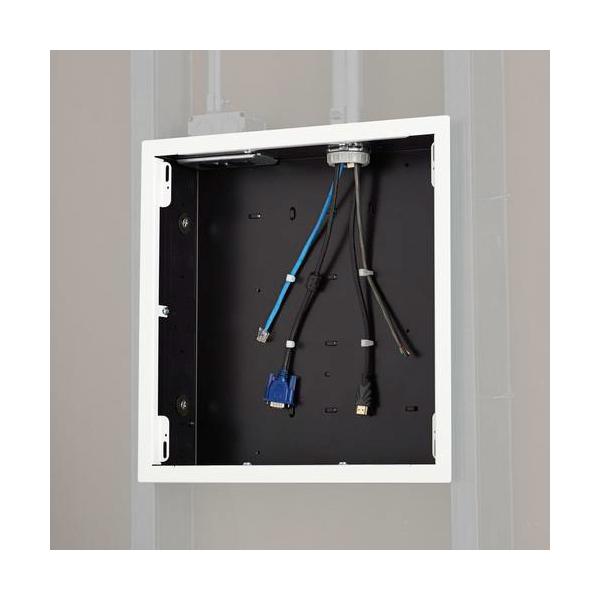 Chief Pac526fw Accessorio Per Il Montaggio Del Monitor (pac526fw - Large IN-Wall Storage Box With White Flange - Black)