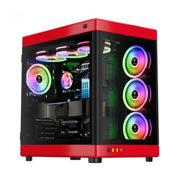 Gamdias Neso P1 Br Computer Case Full Tower Nero, Rosso (neso P1 FulL-Tower Black And Red Case)