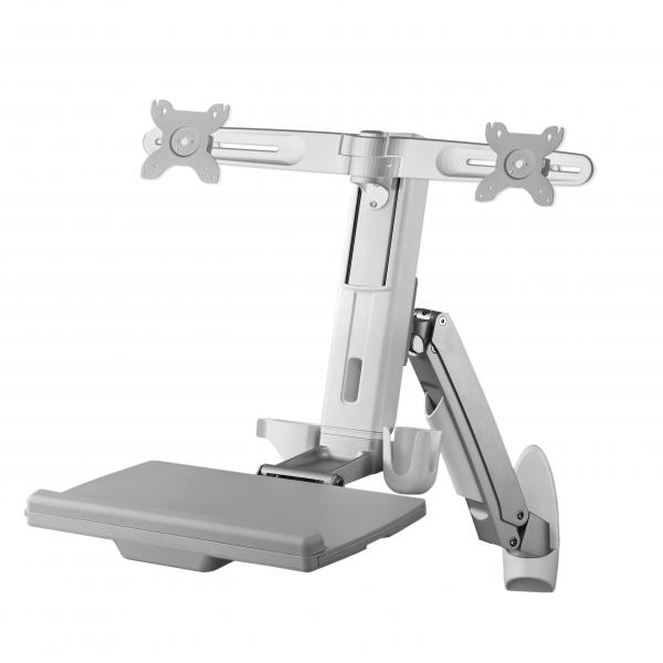 Amer Mounts Amr2aws Postazione Di Lavoro In PiedI-Seduto (dual Combo Workstation - Wall Mount System)