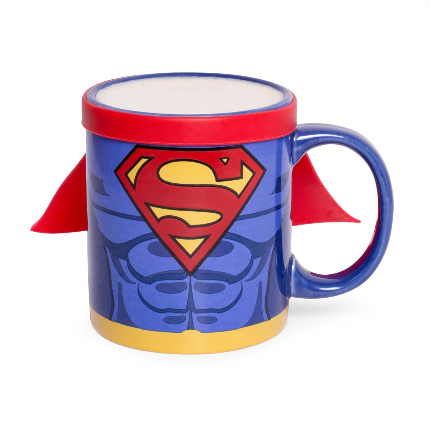 Thumbs Up Superman Mug With Cape, Einzelbild, 0,25 L, Blau, Rot, Keramik, Silikon, Universal, 1 Stück(e)