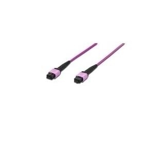 Assmann/digitus Fiber Optic Patchcord Om4 20m Digitus Lwl Patchkabel, Mpo Auf Mpo, Female, Om4, Multimode 50/125 µ, 20m, Methode A, Mantel:violett,ge