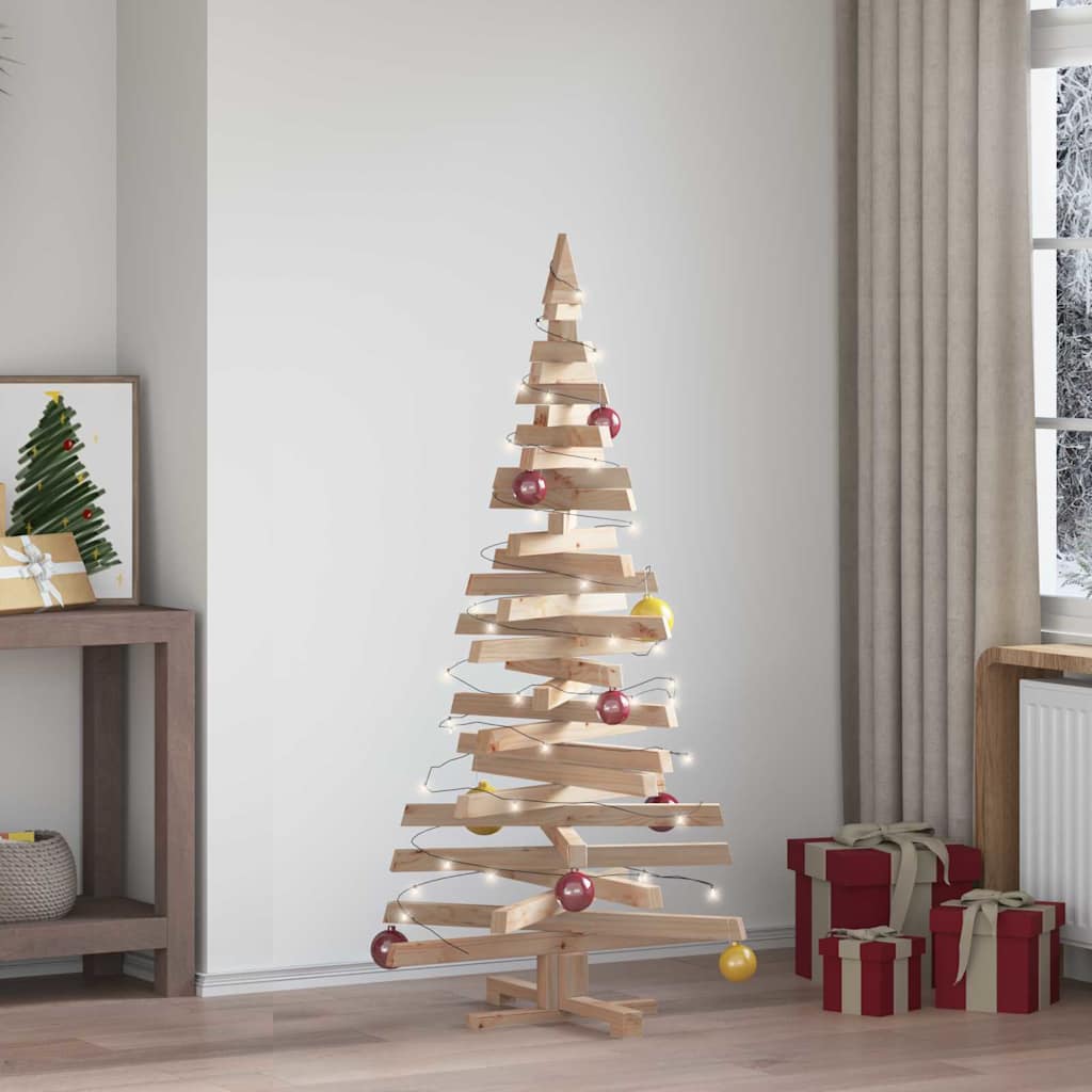 Alberi Di Natale Naturale 150 Cm Legno Di Pino Massello