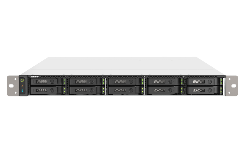 Qnap TS-H1090fu - NaS-Server - 10 Schächte - Rack - Einbaufähig - Sata 6gb/s / Pcie (nvme) / U.2 - Raid Raid 0, 1, 5, 6, 10, 50, Jbod, 60 - Ram 128 G