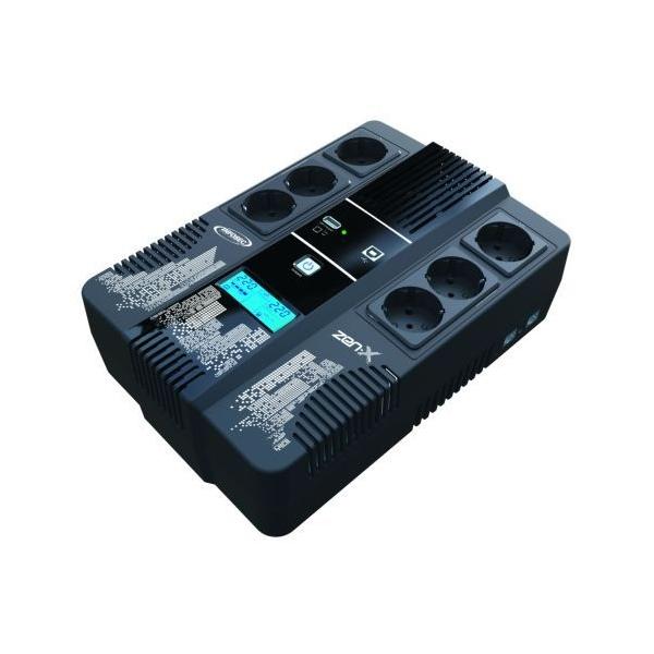 Infosec ZeN-X 800 Gruppo Di Continuità [ups] A Linea Interattiva 0,8 Kva 0,48 W 6 Presa[e] Ac (zeN-X 800 Fr/schuko - Warranty: 24m)