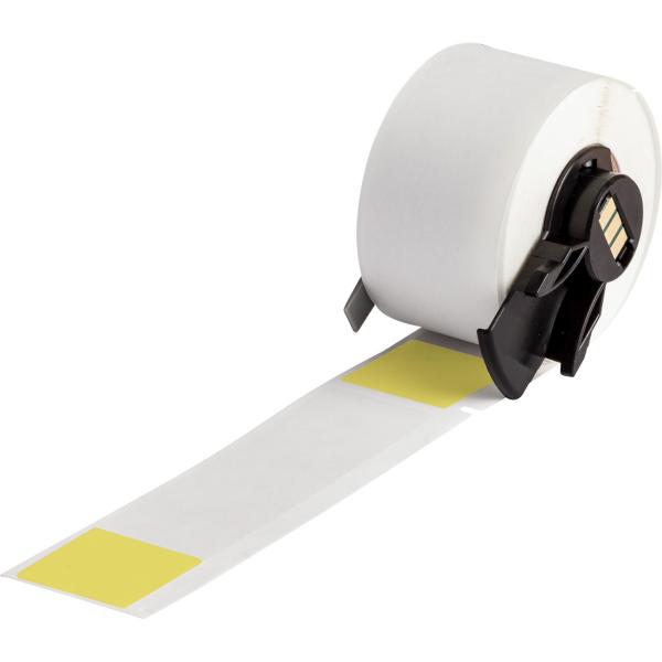 Brady M6-23-427-Yl Etichetta Per Stampante Trasparente, Giallo Etichetta Per Stampante Autoadesiva (selF-Laminating Vinyl Wrap - Around Labels For m6