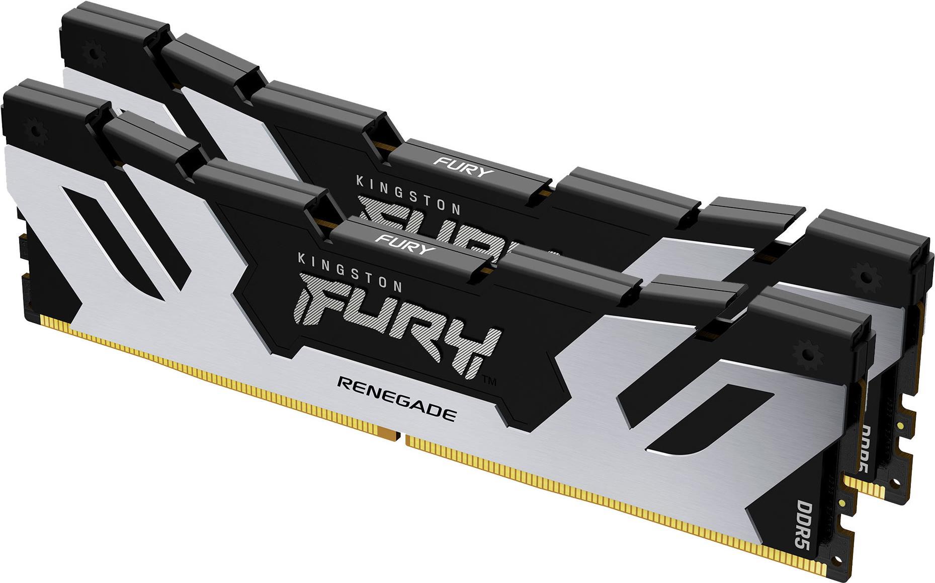 Kingston Fury Renegade Schwarz/silber Udimm 32gb Kit, Ddr5-7200, Cl38-44-44, 1rx8 (kf572c38rsk2-32)
