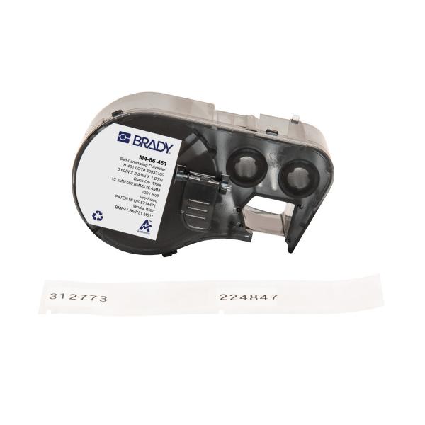 Brady M4-86-461 Etichetta Per Stampante Nero, Bianco Etichetta Per Stampante Autoadesiva (bmp41/bmp51/bmp53/m511 Label - Printer Labels)