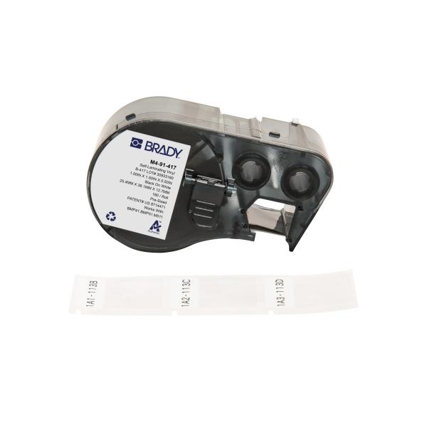 Brady M4-91-417 Etichetta Per Stampante Nero, Bianco Etichetta Per Stampante Autoadesiva (bmp41/bmp51/bmp53/m511 Label - Printer Labels)