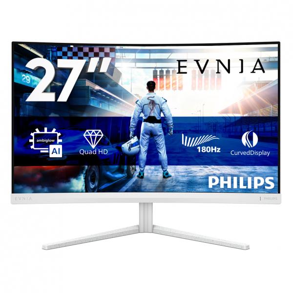 Philips Evnia 5000 27m2c5501/00 Monitor Pc 68,6 Cm (27") 2560 X 1440 Pixel Quad Hd Lcd Bianco