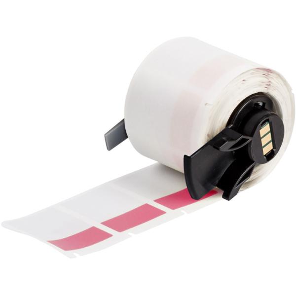 Brady M6-31-427-Rd Etichetta Per Stampante Rosso, Trasparente Etichetta Per Stampante Autoadesiva (selF-Laminating Vinyl Wrap - Around Labels For M61