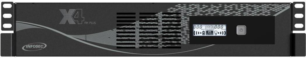 Infosec X4 600 Rm Plus Unterbrechungsfreie Stromversorgung (usv) LinE-Interaktiv 0,6 Kva 360 W 6 AC-Ausgänge (66061)