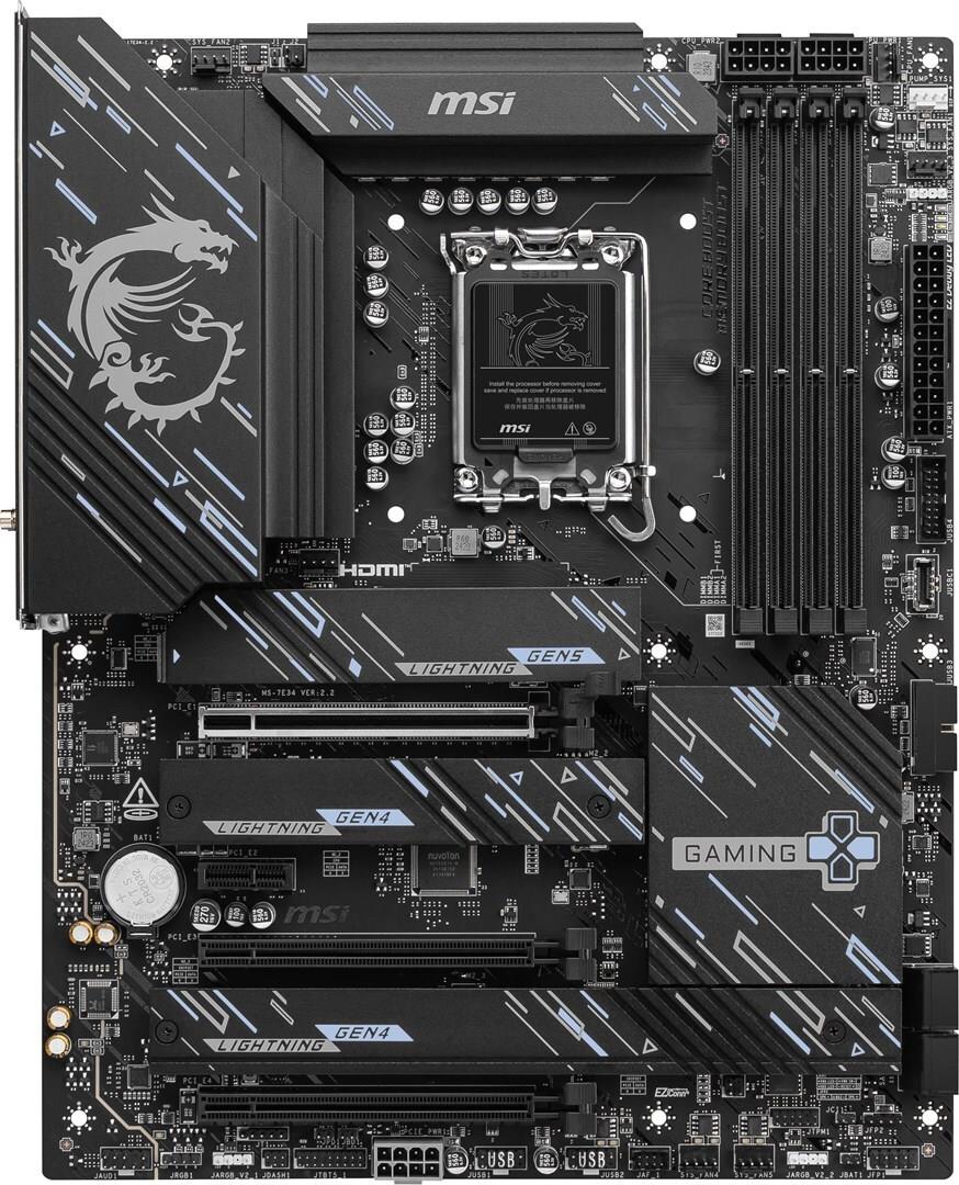 Msi Z890 Gaming Plus Wifi - Motherboard - Atx - Lga1851-Sockel - Z890 Chipsatz - UsB-C 3,2 Gen 2x2, UsB-C 3,2 Gen2, Usb 3,2 Gen 1, Usb 3,2 Gen 2 - 5