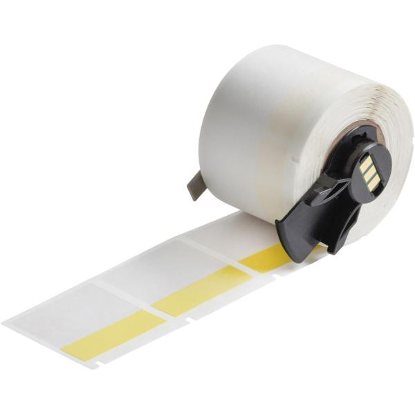 Brady M6-32-427-Yl Etichetta Per Stampante Trasparente, Giallo Etichetta Per Stampante Autoadesiva (selF-Laminating Vinyl Wrap - Around Labels For m6