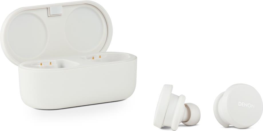 Denon AhC-10 Perl Buds - White - IN-OhR-Kopfhörer (earbuds), Kabellos, Bluetooth, Version 5.0, True Wireless, Geräuschreduzierung (ahc10plwtem)