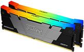 Kingston Fury Renegade Rgb - Ddr4 - Kit - 32gb: 2 X 16gb - Dimm 288-Pin - 1800 Mhz / Pc4-28800 - Cl16 - NoN-Ecc - Schwarz (kf436c16rb12ak2/32)