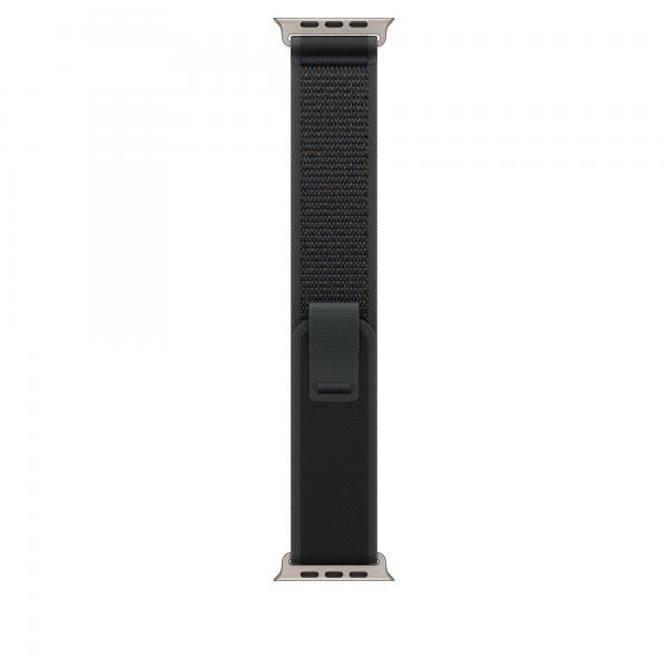 Apple Trail Loop Nero [49 Mm] - M/l - Titanio Naturale (-Apple Watch 49 Black N Ti Tl M/l)
