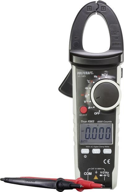 Voltcraft Vc585 Stromzange Kalibriert (iso) Digital Cat Iii 600 V Anzeige (counts): 4000 (vc585-Iso)