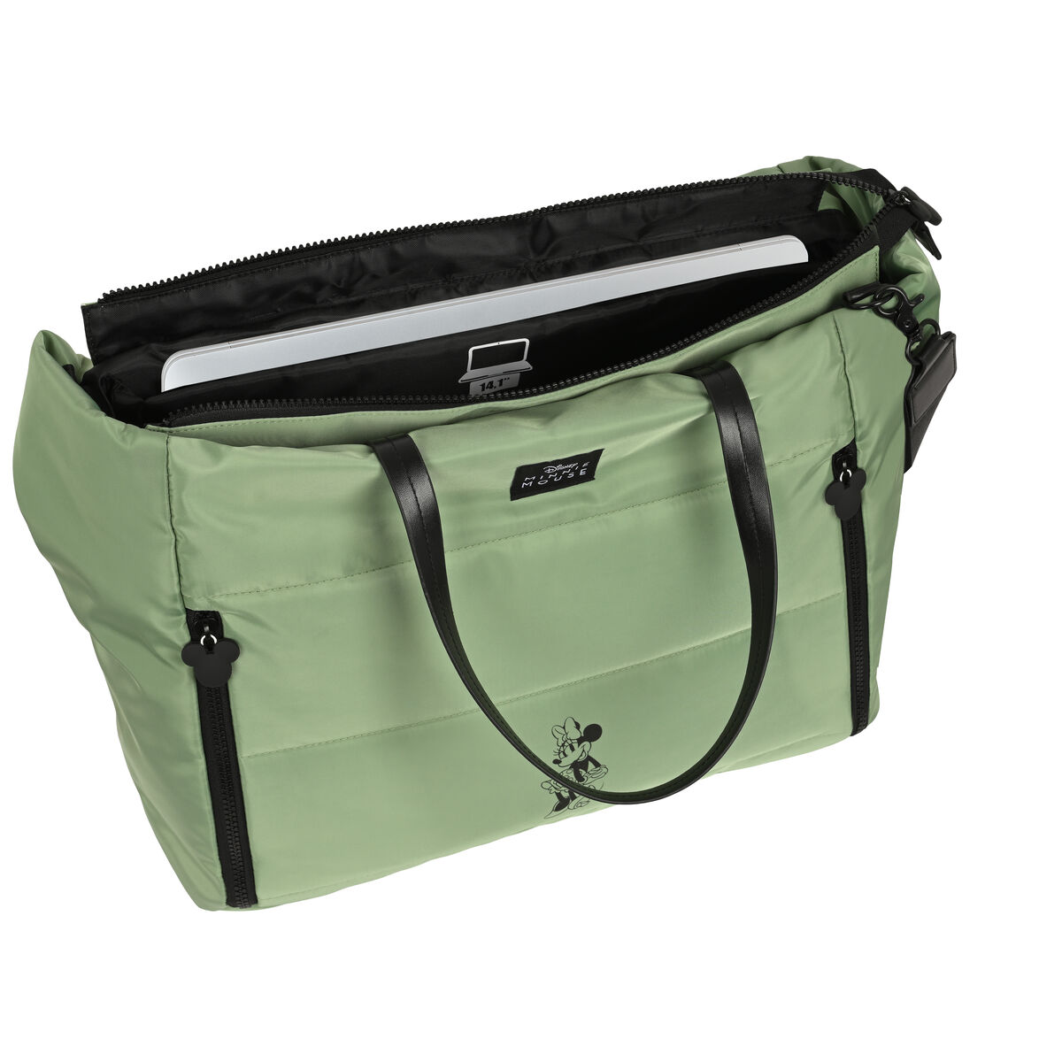 Valigetta per Portatile Minnie Mouse Mint shadow 54 x 31 x 17 cm Verde militare - Image 4