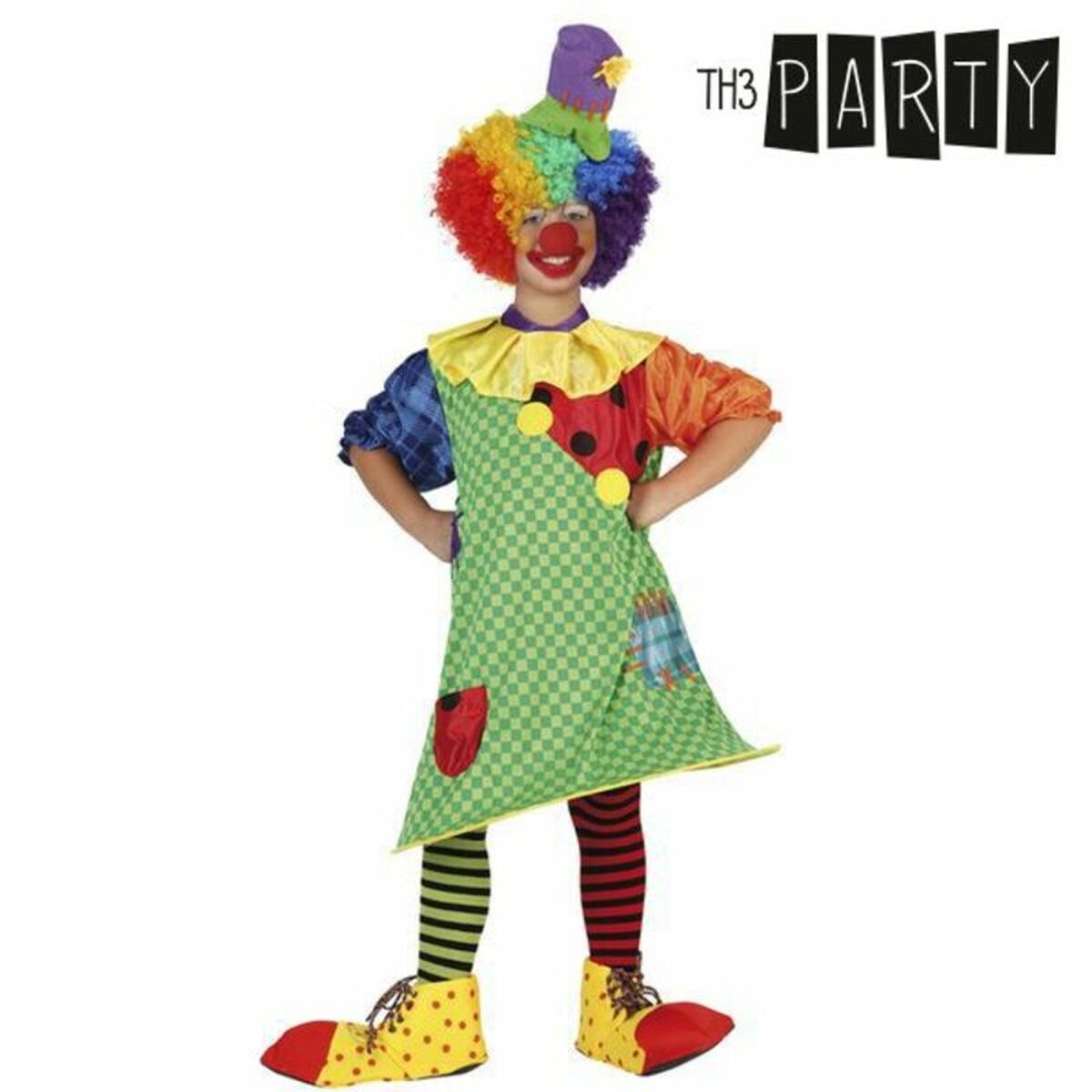 Costume per Bambini Th3 Party Multicolore Circo (2 Pezzi) Taglia:10-12 Anni