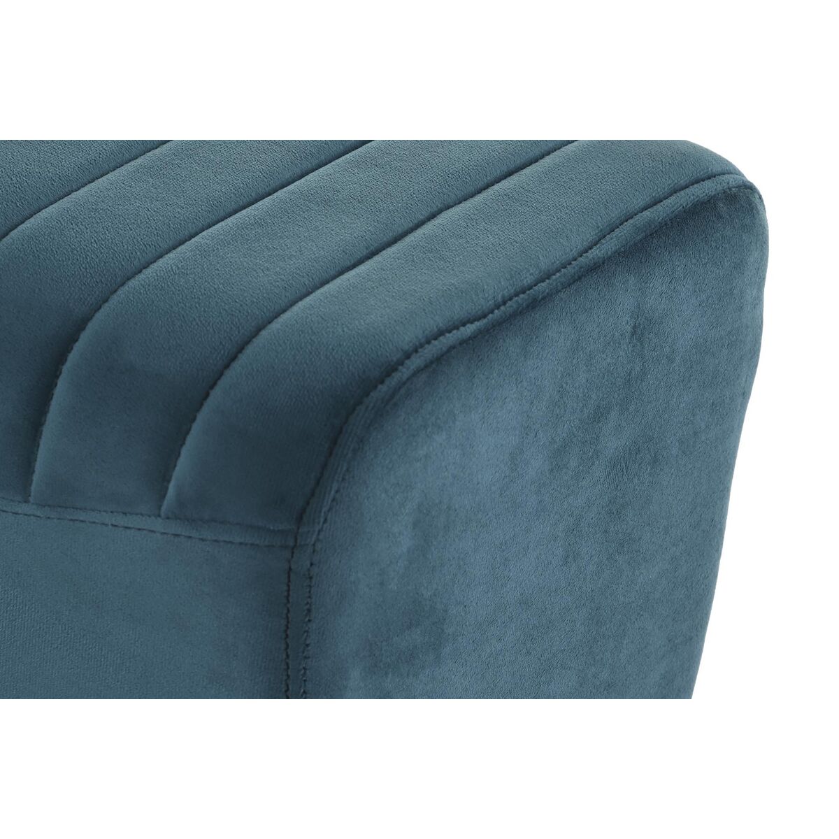 Panca DKD Home Decor 90 x 31 x 47 cm Metallo Turchese - Image 4