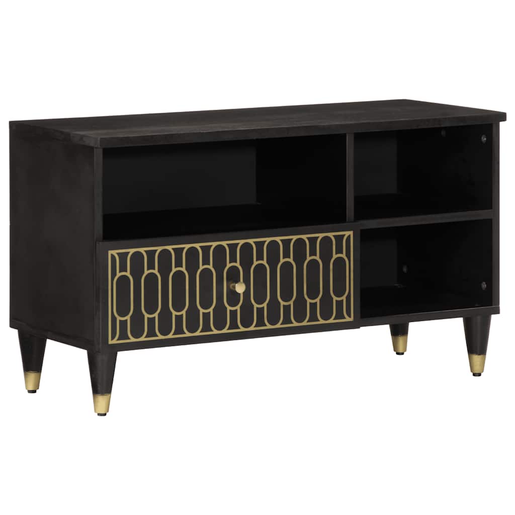 vidaXL Mueble de TV madera maciza de mango 80x33x46 cm