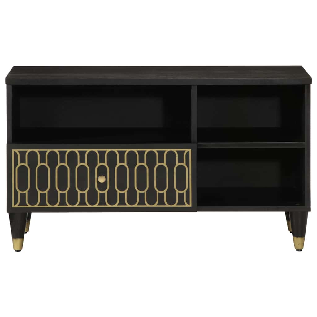 vidaXL Mueble de TV madera maciza de mango 80x33x46 cm - Image 3
