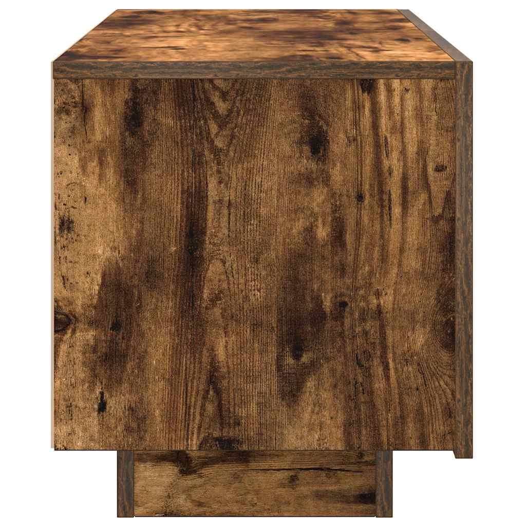 vidaXL Mueble para TV madera contrachapada roble ahumado 100x35x40 cm - Image 5