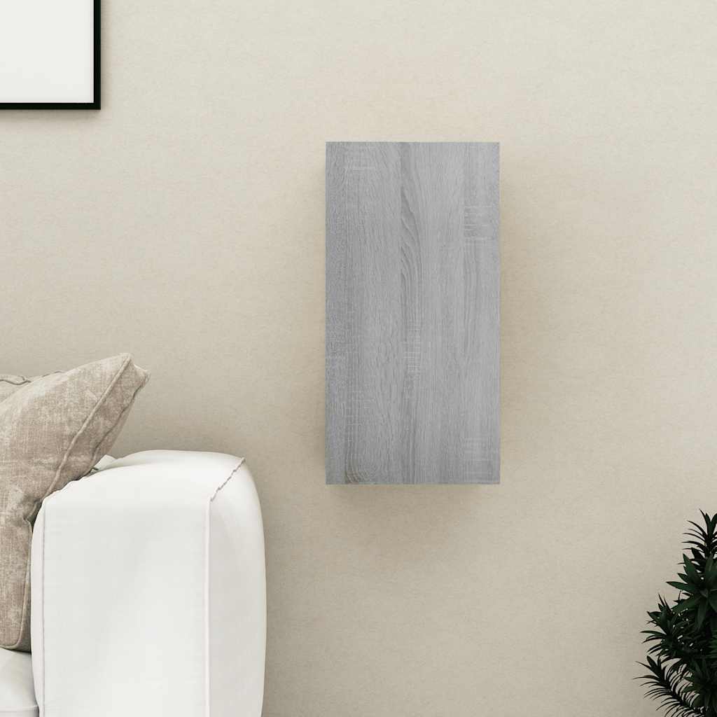 vidaXL Mueble para TV madera de ingeniería gris Sonoma 30,5x30x60 cm