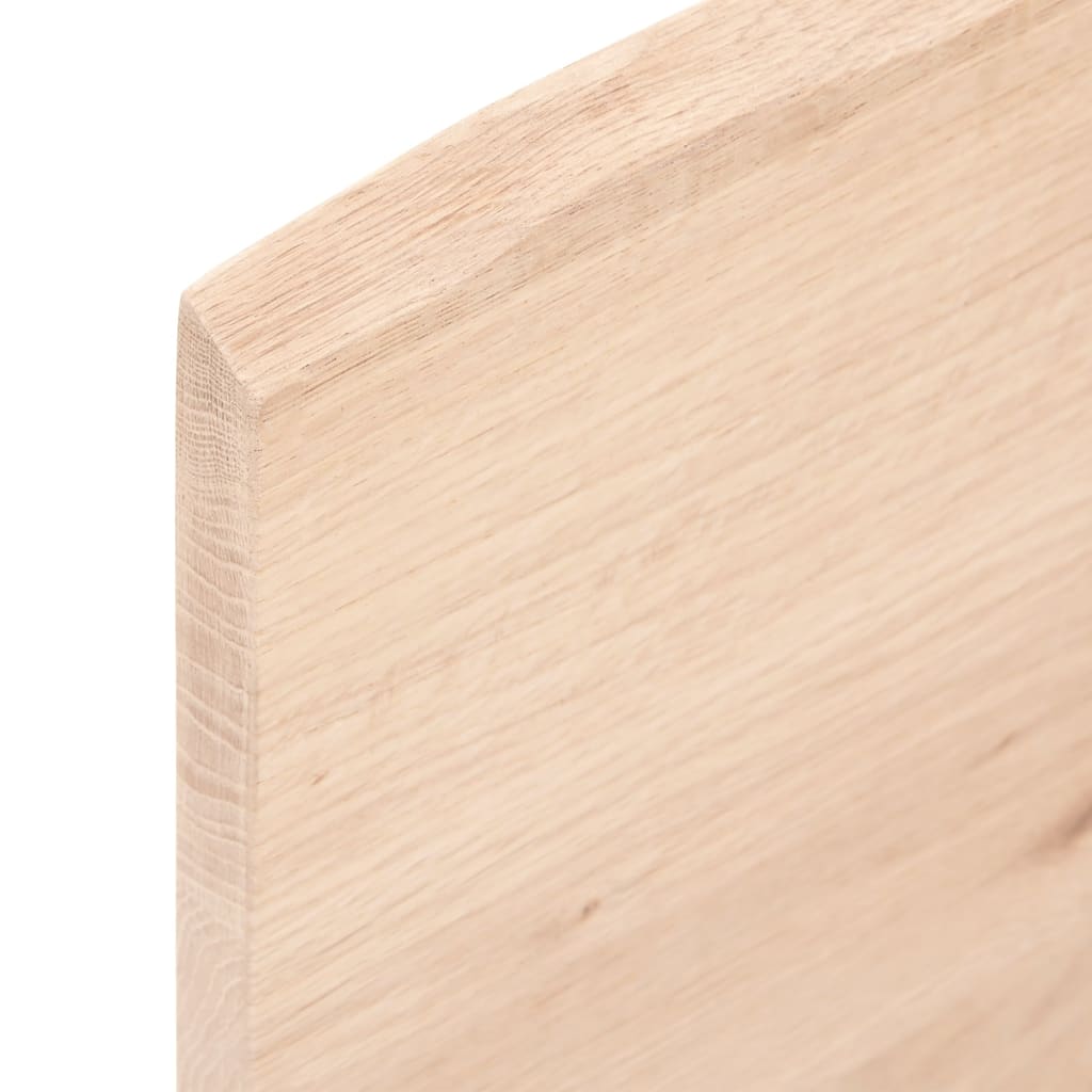 vidaXL Tablero de mesa madera maciza roble borde natural 80x50x2 cm - Image 6