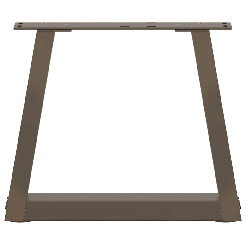 vidaXL Patas para mesa de centro en forma de V (2 unidades, acero natural, 30 x 30-31,3 cm) - Image 5