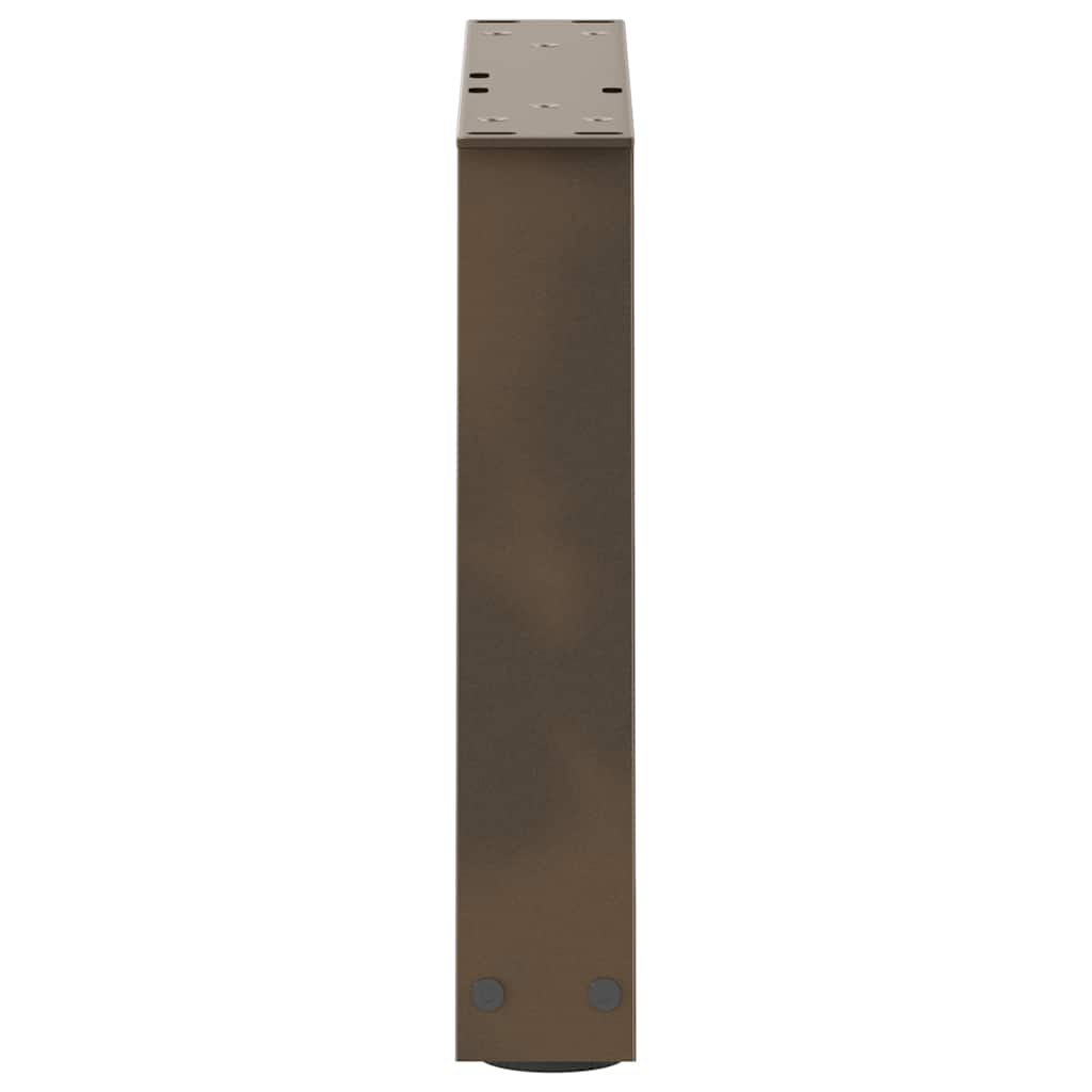 vidaXL Patas para mesa de centro en forma de V (2 unidades, acero natural, 30 x 30-31,3 cm) - Image 6