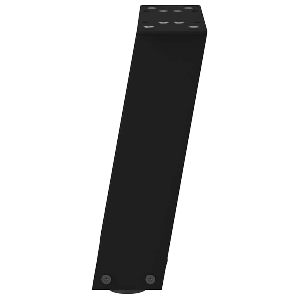 vidaXL Patas para mesa de centro en forma de U (2 unidades), color negro, 30 x (30-31) cm, acero - Image 6