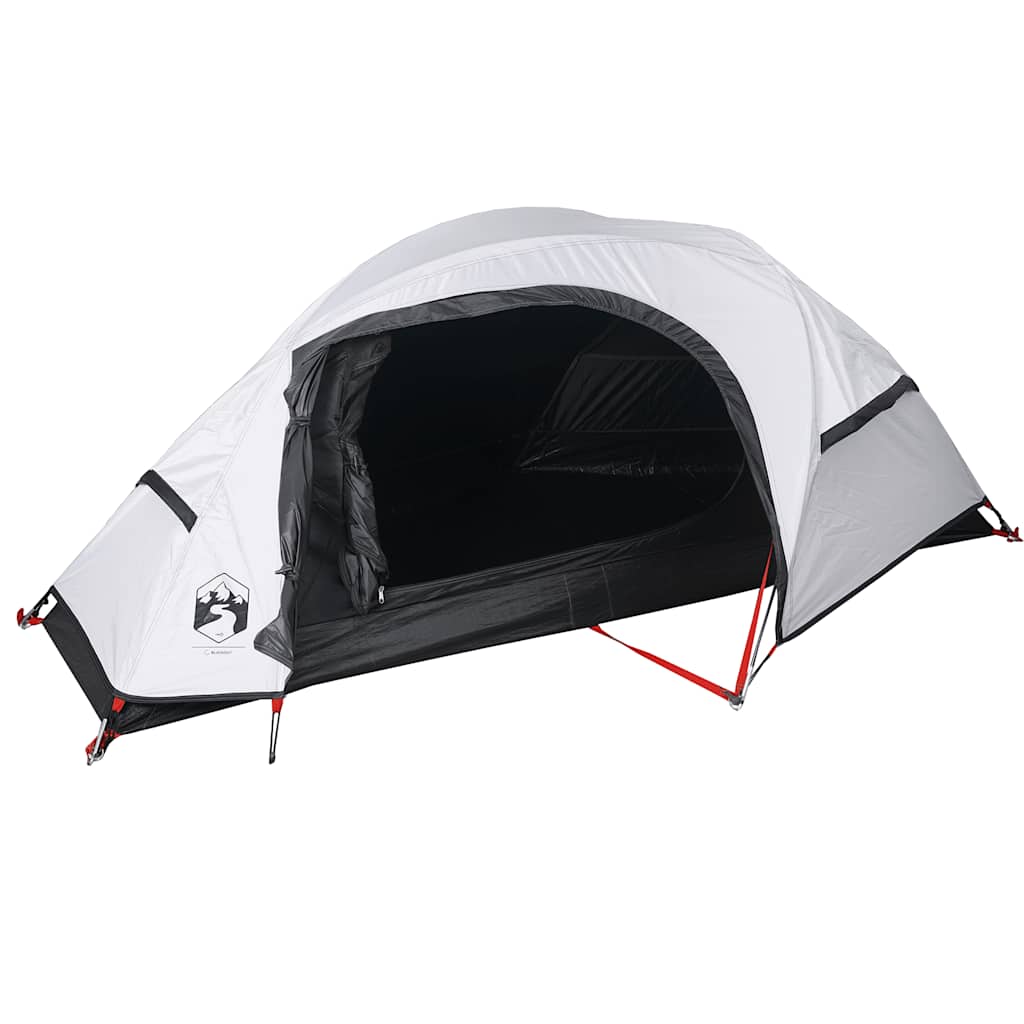 vidaXL Tienda de campaña iglú 1 persona tela opaca impermeable blanco - Image 4