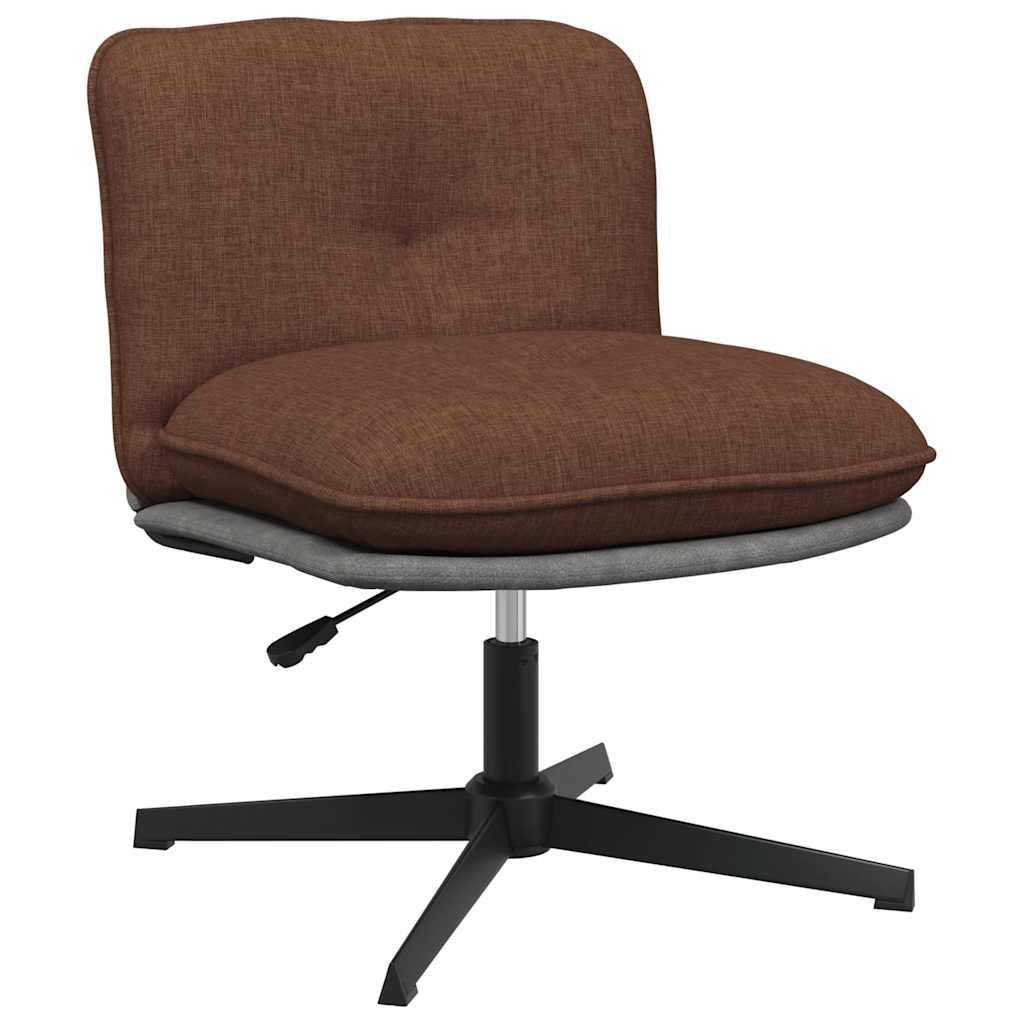 vidaXL Bürostuhl Drehbar Braun Stoff