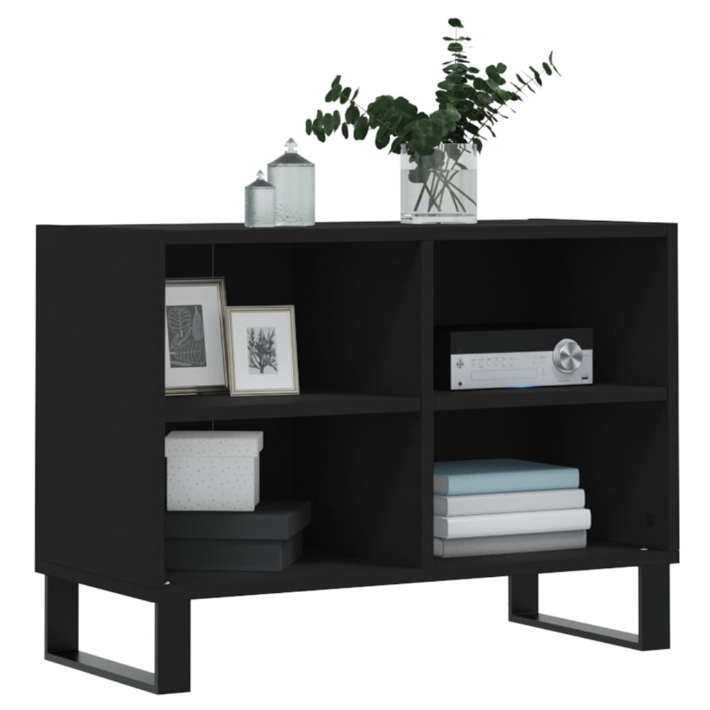 vidaXL TV-Schrank Schwarz 69,5x30x50 cm Holzwerkstoff - Image 3