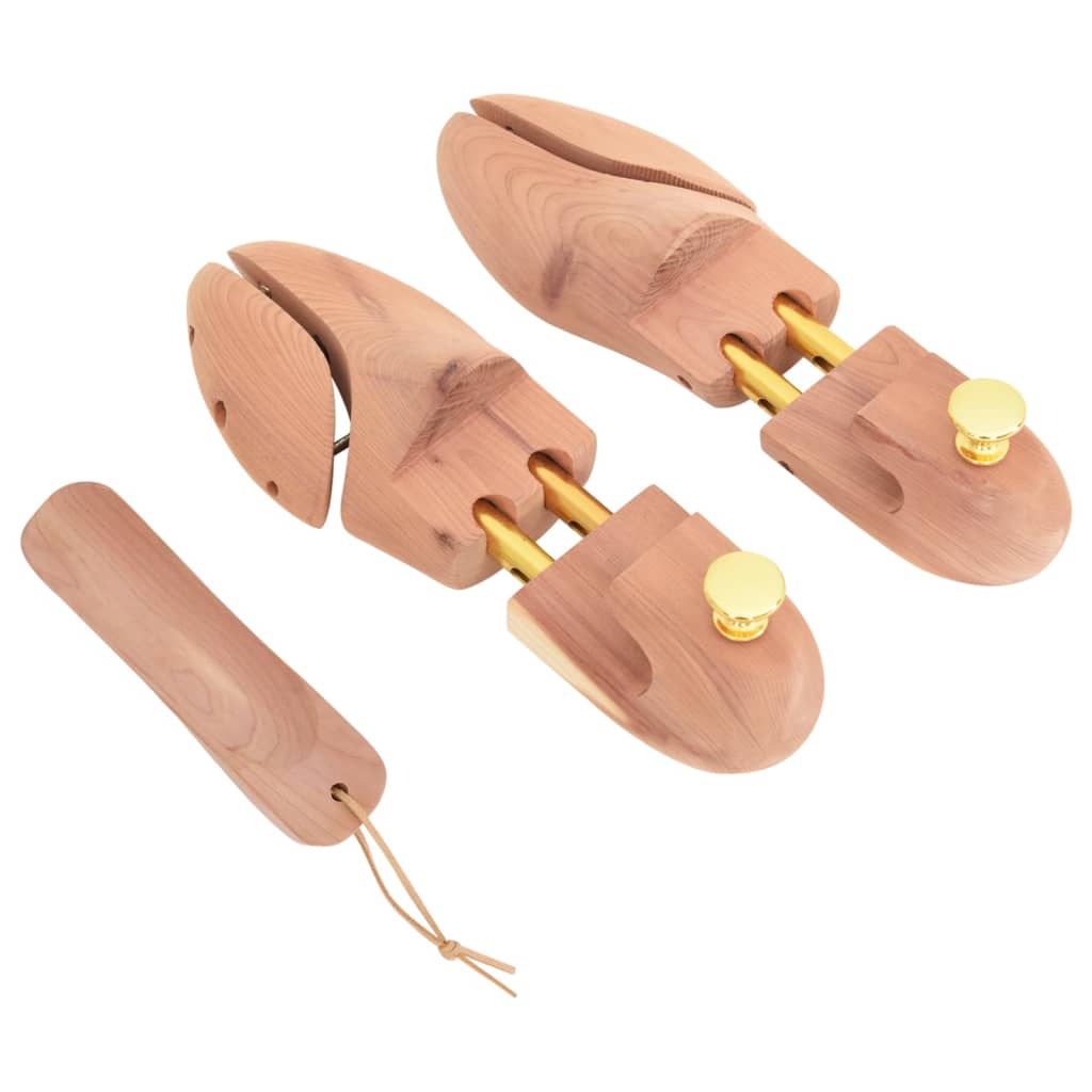 vidaXL Schuhspanner mit Schuhlöffel EU 44-45 Massivholz Zeder - Image 3