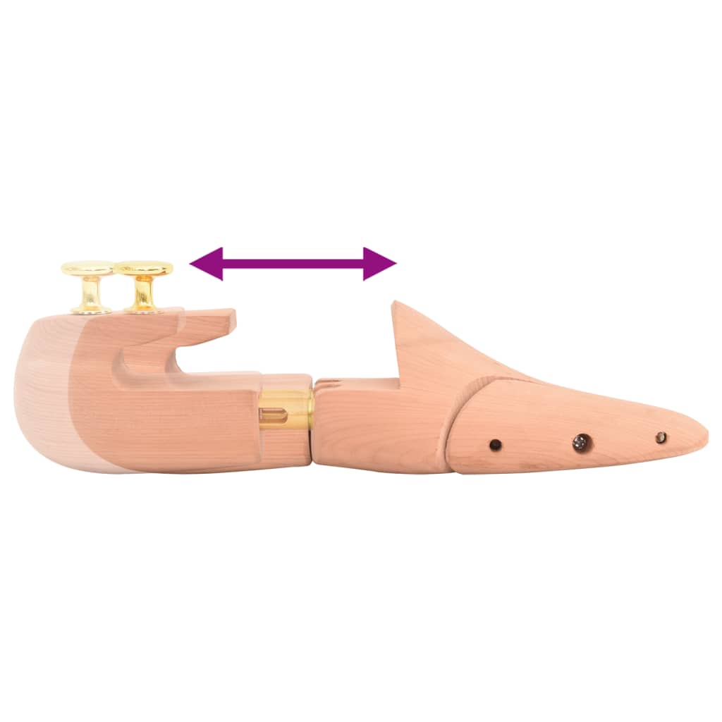 vidaXL Schuhspanner mit Schuhlöffel EU 44-45 Massivholz Zeder - Image 6