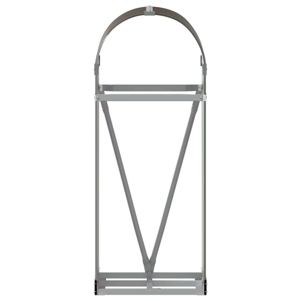 vidaXL Kaminholzunterstand Braun 40x45x100 cm Verzinkter Stahl - Image 4